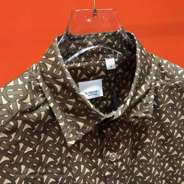 Burberry男裝 19/20FW新款 最高品質 巴寶莉印花秋季男襯衫  tzy2371
